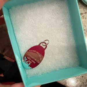 Tiffany & Co Sterling Silver Large Oval Tag Charm